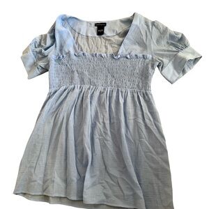 Moda International Light Blue Cotton Top